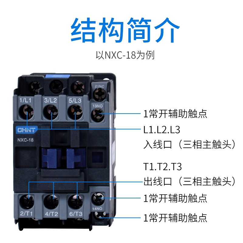 正泰交流接触器NXC 09 12 18 25 32 100 AC220 380V CJX2升级款 - 图0