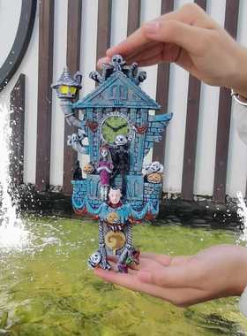 新款直销新款个性凝望时钟挂件花园摆件树脂工艺品跨境装饰品摆件