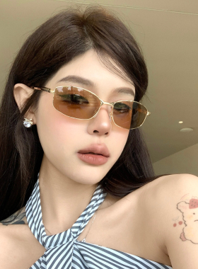 复古老钱风墨镜女拍照防晒太阳镜