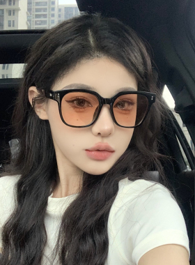 王嘉尔同款日落色墨镜女大脸显瘦