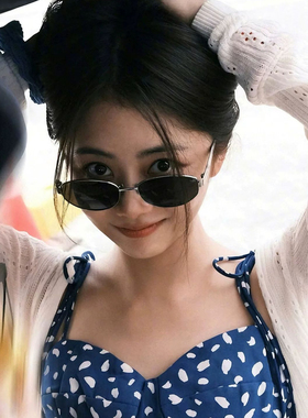 复古老钱风墨镜女防紫外线太阳镜