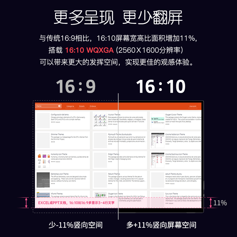 维辰思QLED16:10便携显示器4K触摸屏144Hz电脑2.5K笔记本显示屏幕 - 图3