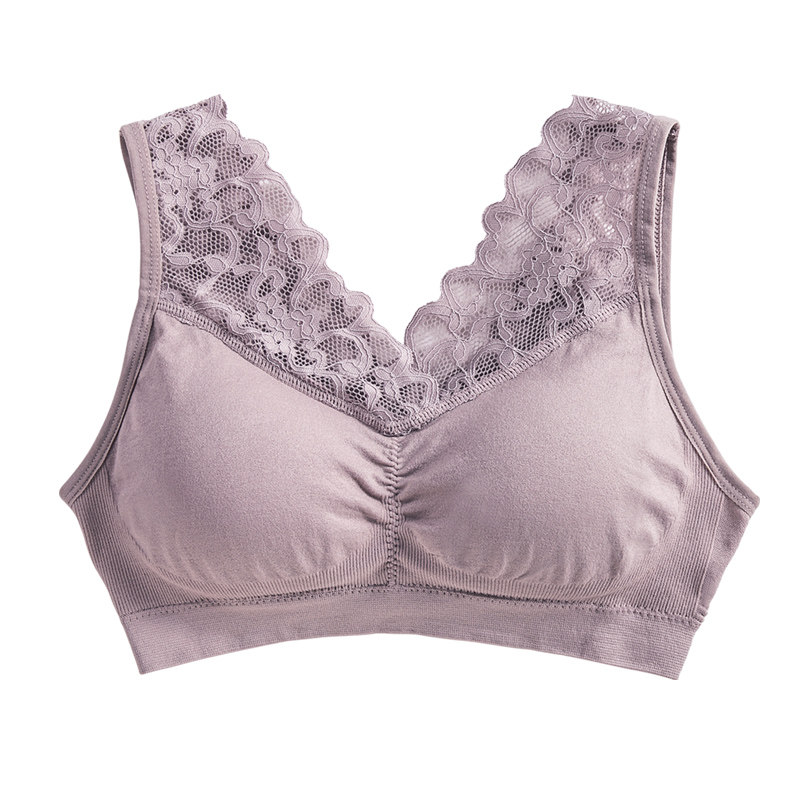 内衣女无钢圈背心式美背文胸 水云束文胸