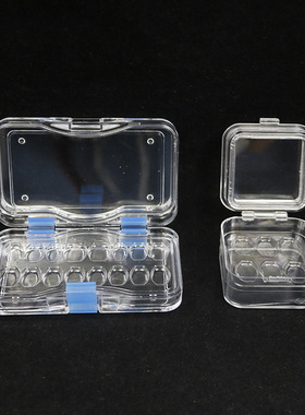 牙科透明膜盒义齿保持器盒贴面带膜牙盒透明有孔膜V盒储牙盒假牙