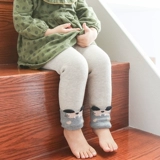 Детские милые бархатные штаны для девочек для мальчиков для раннего возраста, в западном стиле, увеличенная толщина