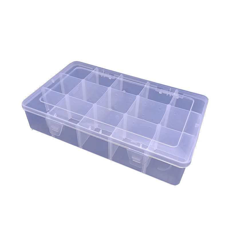 大号15格透明可拆塑料收纳盒桌面整理盒工具盒储物盒样品展示盒,淘宝优惠券,粉丝福利购,淘宝优惠卷