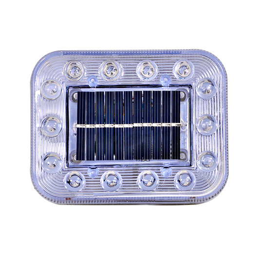 汽车防追尾太阳能警示爆闪灯大货车用充电闪光免接线强磁铁示宽灯