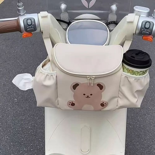 新款电动车挂物包收纳三轮车婴儿推车大容量前置物兜挂袋手机置物 - 图3