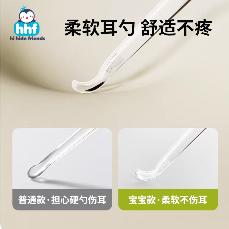发光可视掏耳勺挖耳成人采耳可视带灯耳屎神器安全头掏耳朵神器