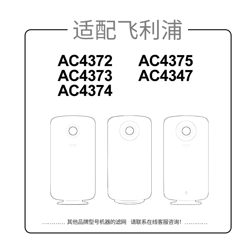 适配飞利浦空气净化器滤芯AC4374/AC4375复合除甲醛过滤网FY3047 - 图0