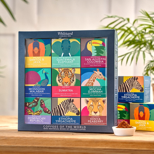 Whittard咖啡的世界研磨咖啡礼盒 烘焙黑咖啡粉袋装英国进口9风味 - 图2