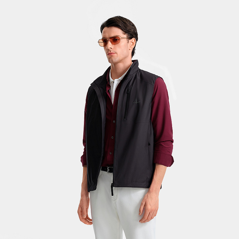 【POLARTEC阿尔法棉】比音勒芬2025秋冬新款男士保暖立领马甲外套,淘宝优惠券,粉丝福利购,淘宝优惠卷