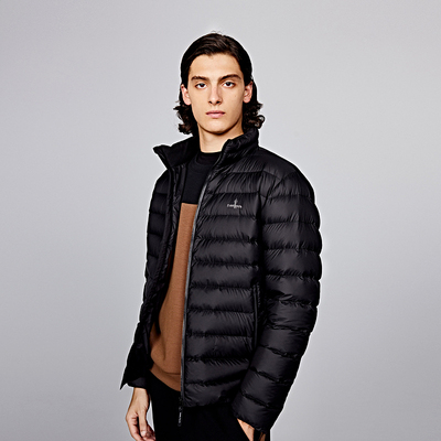 极肤羽绒服比音勒芬立领