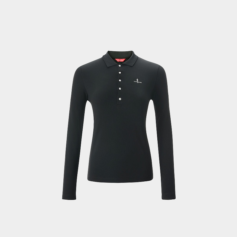 【抗UV防晒】比音勒芬2025秋季新款女士T恤通勤五粒扣翻领POLO衫