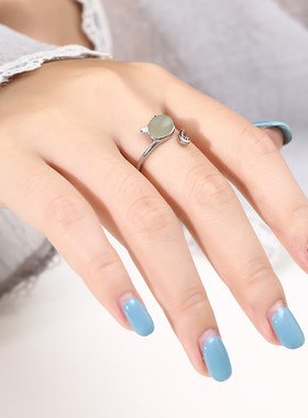 致闺蜜女日韩潮猫咪ins戒指空托