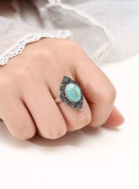 致闺蜜女复古霸气女王范戒指空托