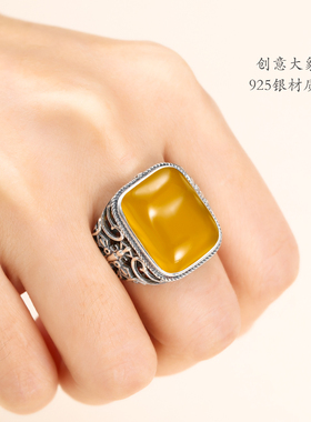 diy复古十字架绿松石戒指空托