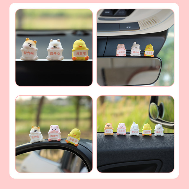 Car ornaments 2025 new model good luck and wealthy little doll