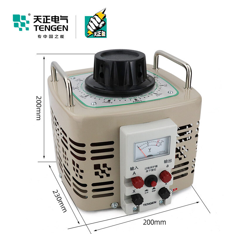 天正TDGC2-3kva调压器3000w单相220v自耦变压器0-250v 300V