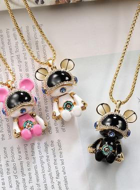 女士星际熊水钻水钻配饰女士胸针