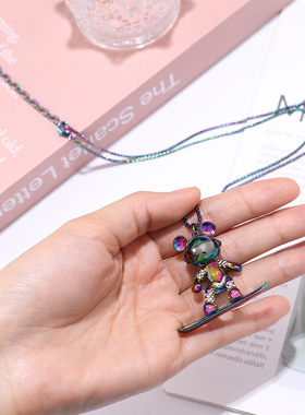 星际熊铜铜水波链男女适宜