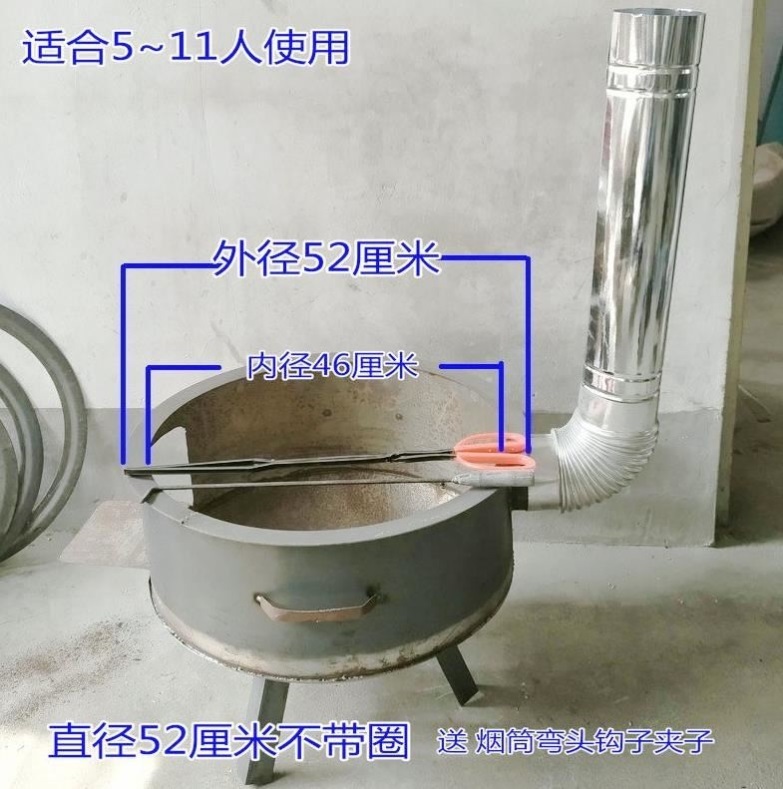 柴火炉材火灶节能环保便携家用铸铁烧柴材火的炉子柴禾炉便捷无烟 - 图2