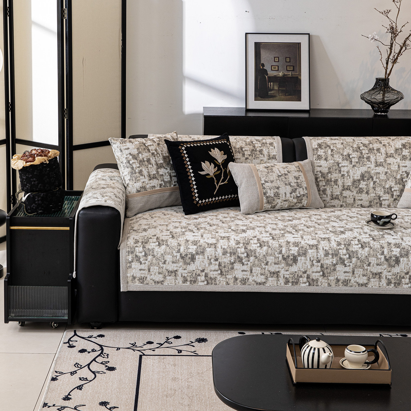 2025新款法式沙发垫四季通用防滑雪尼尔高级感防猫抓沙发套罩盖布,淘宝优惠券,粉丝福利购,淘宝优惠卷