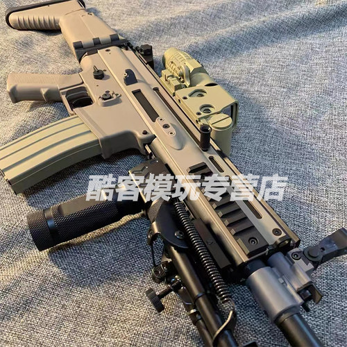 SCAR突击步冲锋手自一体水晶玩具电动连发自动儿童专用水模型弹枪 - 图1