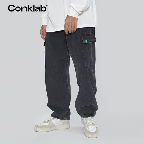 CONKLAB Весенние джинсы, осенние штаны, 2021 года, свободный прямой крой