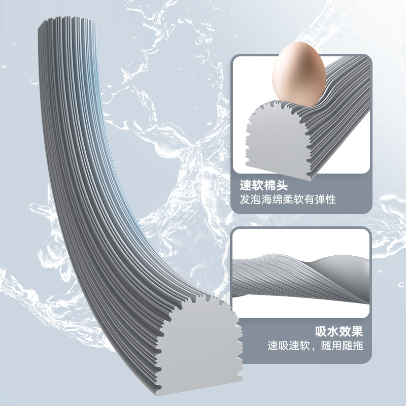 太太乐免手洗海绵拖把家用一拖净2024新款吸水对折式胶棉地拖墩布-图0