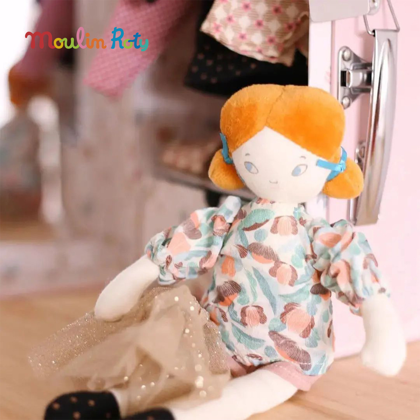 法国moulinroty茉兰若缇手提箱礼盒公仔娃娃换装毛绒安抚玩偶礼物,淘宝优惠券,粉丝福利购,淘宝优惠卷