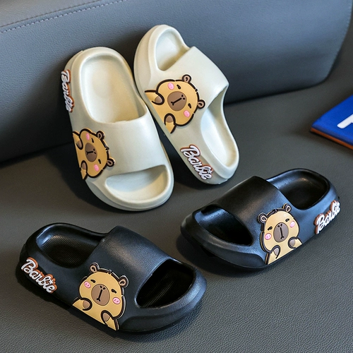 Детские летние нескользящие тапочки для мальчиков на платформе, мягкая подошва, подходит для подростков