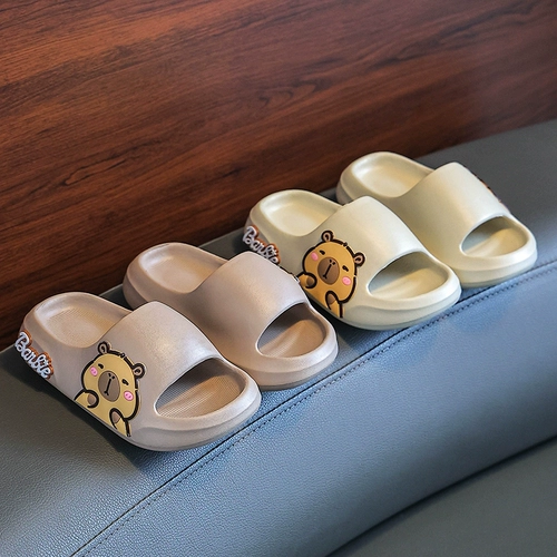 Детские летние нескользящие тапочки для мальчиков на платформе, мягкая подошва, подходит для подростков