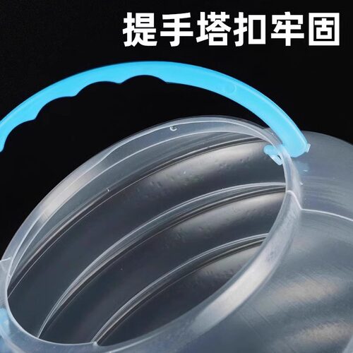 可折叠透明洗笔桶美术生专用手提洗笔筒便携小号涮笔桶多功能洗笔筒大号水粉水彩颜料水桶美术书法国画洗笔桶 - 图2