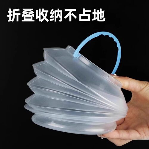 可折叠透明洗笔桶美术生专用手提洗笔筒便携小号涮笔桶多功能洗笔筒大号水粉水彩颜料水桶美术书法国画洗笔桶 - 图1