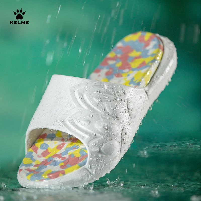KELME/卡尔美男夏季外穿大爪子运动拖鞋篮球凉拖情侣足球沙滩鞋女