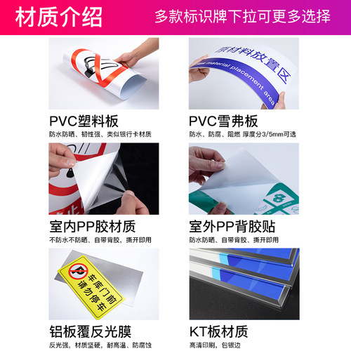 职业病危害告知卡岗位风险因素粉尘安全风险点告知牌定制健康危险源噪声施工故障受限有限空间标识警示牌贴纸 - 图2
