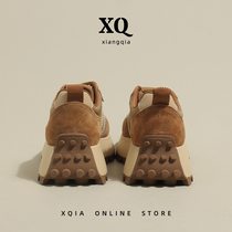 Chancha autumn wild filter glasses ~ Explicit Feet Small Thick Bottoms Heightening Old Daddy Shoes Womens Retro Casual Cool Chiargan Shoes