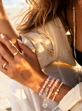 Fashion jewelry Bohemian  multi-layer Bracelets crystal