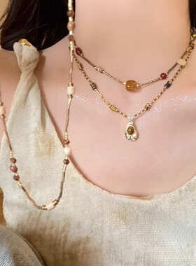 BohoGoldBeadedNecklace