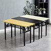 Rectangular portable conference folding table long table