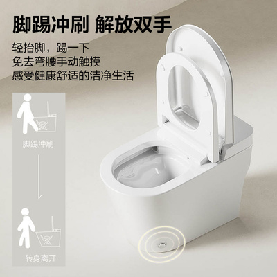 AXENT恩仕无水箱普通家用麒麟冲刷移位可用脚感冲水Intro S马桶