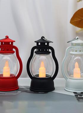 Electronic Candles Halloween Gift Lights复古小马灯圣诞万圣节