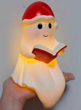 Halloween Ghost‑reading Night‑light Ornament 幽灵看书夜灯
