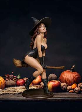 Halloween Sexy Witch Resin Statue Ornament 女巫树脂小摆件