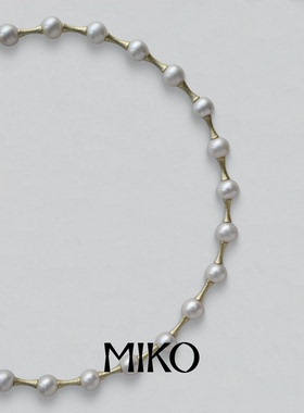 淡水珍珠金项链满天星