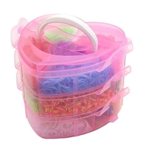 Rubber Loom Band Bracelet Kit Storage BoxColorful Beads Tool - 图2