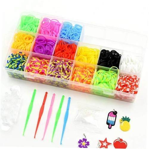 Rubber Loom Band Bracelet Kit Storage BoxColorful Beads Tool - 图1