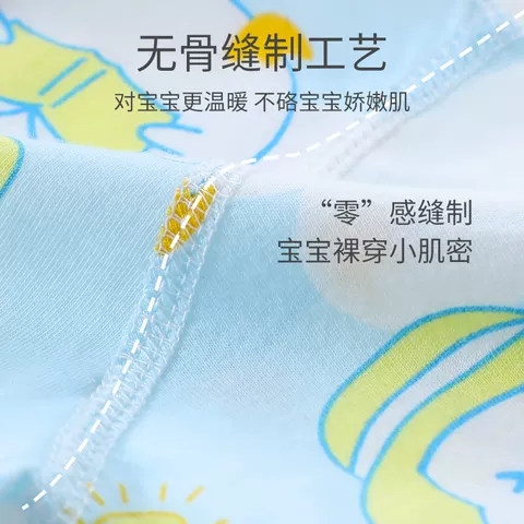 木木屋婴儿连体衣夏季薄款男女宝宝纯棉哈衣爬服睡衣新生儿衣服 图片 5