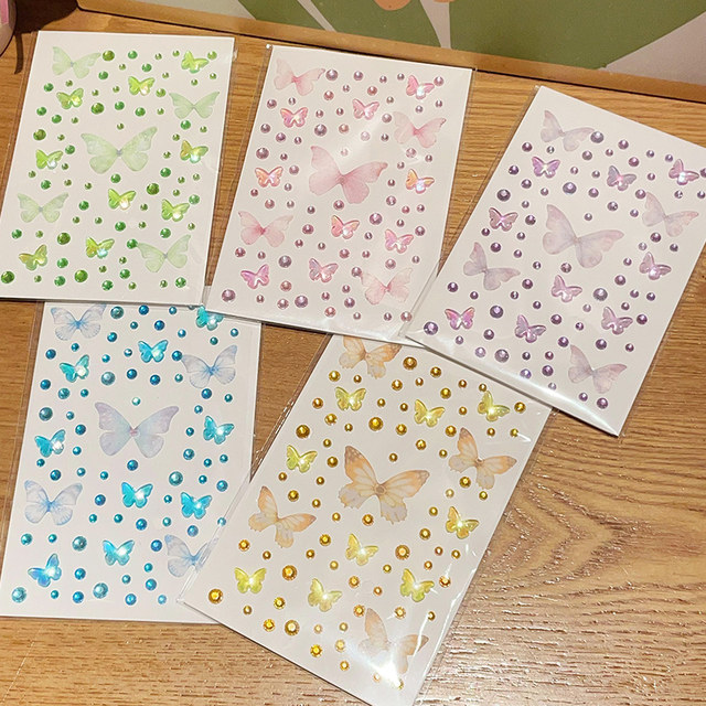 Kids Face Makeup Butterfly Fairy Stickers